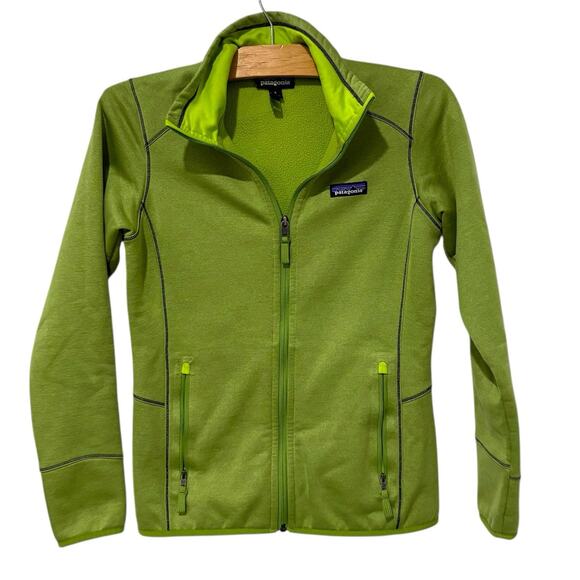 Patagonia | Jacket Tech Fleece Green Full Zip- Womens Size Small - Picture 1 of 7